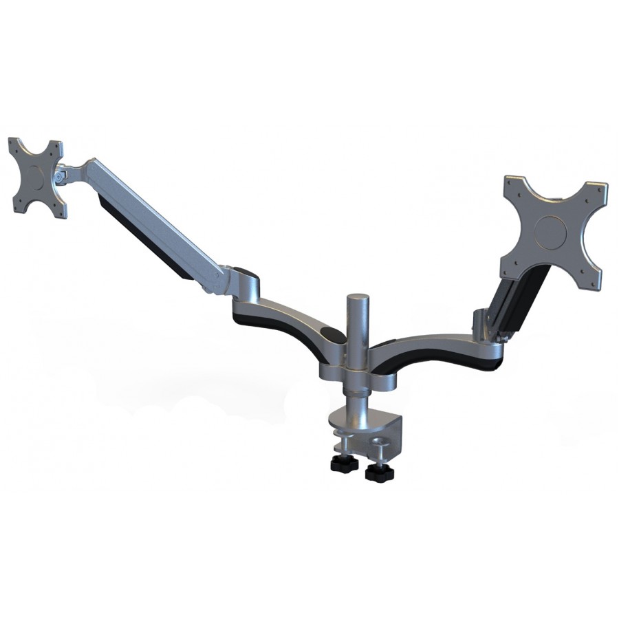 Dual Monitor Arm For Screens 15" - 27"